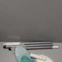 Shower Scrubber with Long Handle, 47'' Bathtub Scrub Brush, Bathroom Tub and Tile Cleaning Tool with 6 Refill Pads (Green)