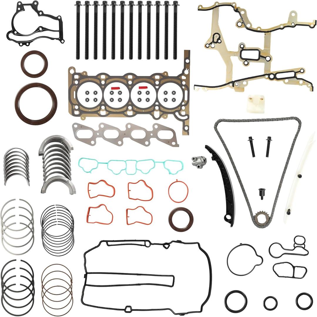 1.4 Head Gasket Set & Timing Chain Kit & Bearing Kit Piston Ring Fit For GM Buick Encore Chevrolet Cruze Cruze Limited Sonic Trax GMC 1.4L L4 2012-2021