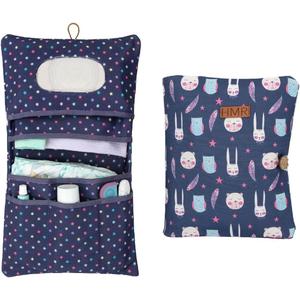 HAMUR Baby Diaper Bag Organizer  Travel-Friendly, Compact & Foldable | Stroller Pouch for Newborn Essentials  Must-Have for Boys & Girls (Purple)