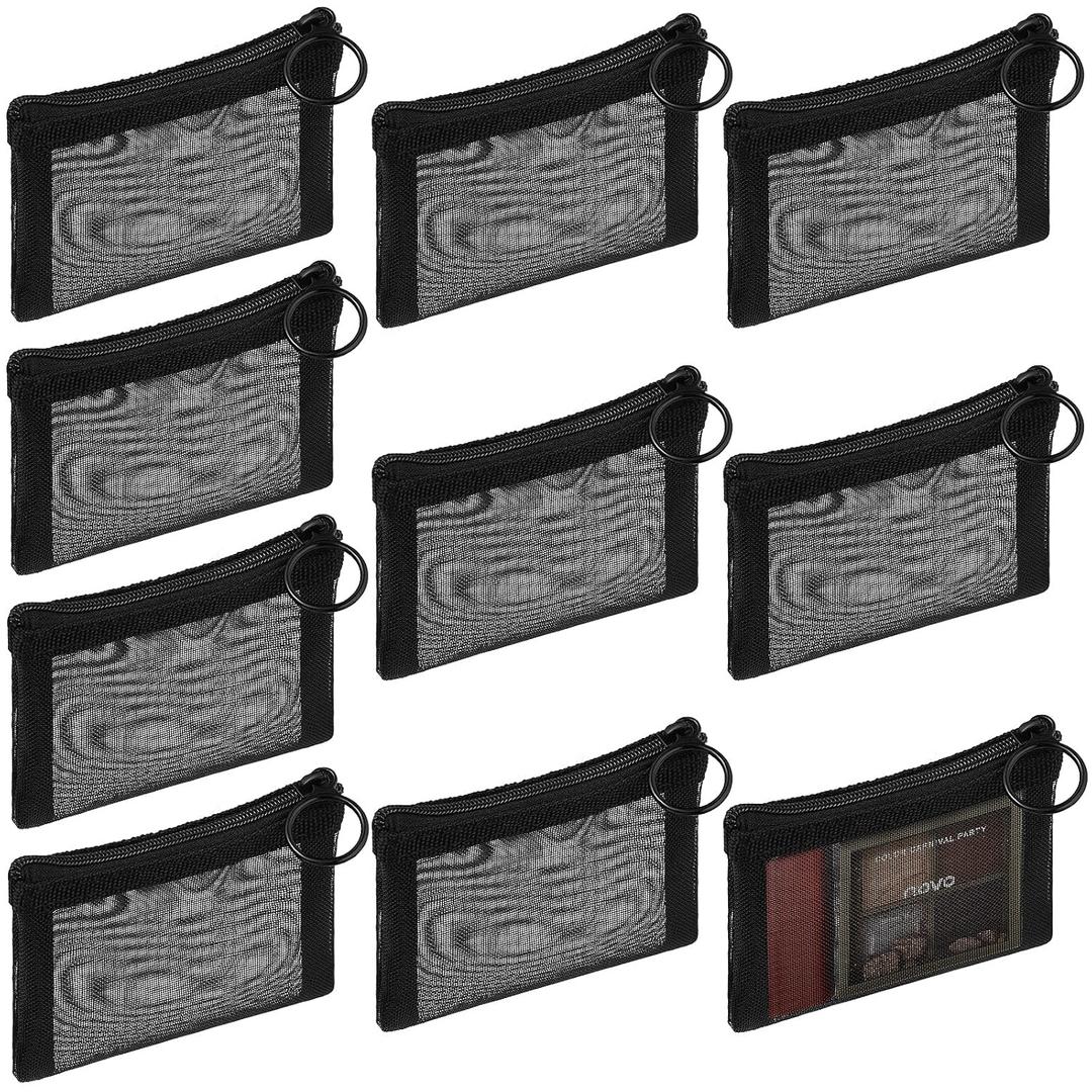 Frienda 10 Pcs Small Mesh Bags with Zipper Mini Zipper Mesh Bags Nylon Cosmetic Coin Purse Pouches Portable Reusable Storage Pouch with Keychain for Women Home Travel(3 x 4 Inch,Black) Frienda 10 Pcs Small Mesh Bags with Zipper Mini Zipper Mesh Bags Nylon Cosmetic Coin Purse Pouches Portable Reusable Storage Pouch with Keychain for Women Home Travel(3 x 4 Inch,Black)