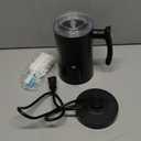 Milk Frother, 4-in-1 Electric Milk Steamer, 350ml/11.8oz Automatic Frother Machine for Coffee, Warm and Cold Foam, Temperature Control for Latte, Cappuccino, Hot Chocolate (Black)