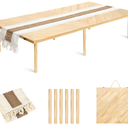 Folding Picnic Table 60x30, Low Floor Table for 6-8