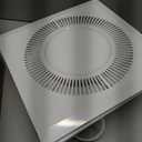 Square Bathroom Exhaust Fan with LED Light, 140 CFM Quiet Ventilation, 6000K LED, 1.0 Sones Ultra Quiet, 4 Inch Duct, Easy Installation for Home Bath Hotel Bathroom