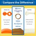 2 x N-Bone Puppy Teething Ring Pumpkin Flavor 7.2 OZ/(6 Pack) (EXP 11/04/27)