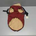 Queenmore Dog Winter Jacket, Dog Coats for Large Dogs, Warm Cozy Pet Jacket Winter with Harness Built in, Waterproof Pet Snow Jacket, Thick Fleece Lining Snowsuit for Large Dogs, Burgundy L