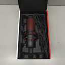 HyperX QuadCast - USB Condenser Gaming Microphone, for PC, PS4, PS5 and Mac, Anti-Vibration Shock Mount, Four Polar Patterns, Pop Filter, Gain Control, Podcasts, Twitch, YouTube, Discord, Red LED