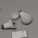 MagixPro Remote Rechargeable Light Bulbs, USB & Socket Charging, 1800mAh Battery, Dimmable LED Bulb for Hardwired & Non-wired Lamps Sconces, Touch + Remote Control, Wall Switch Compatible, 2 Pack