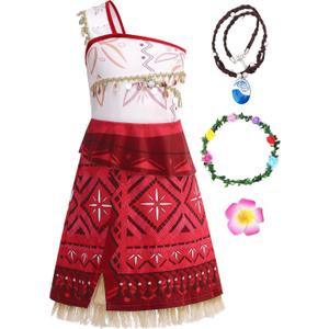 Princess Costume for Girls,Princess Dress for Kids Birthday Dress up Outfits,Halloween Costume for Girls Kids (7-8 Years)