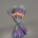 Evanda Rainbow Dinner Fork 12 Pieces, Rainbow Titanium Plating Stainless Steel 8.07inch Forks, Cake Forks, Table Forks,Dessert Forks, Easy To Clean, Dishwasher Safe