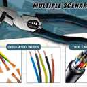 Industrial-Grade Multi-Function Cutting Pliers, Wire Cutters Heavy Duty,High Leverage Cutting Pliers Tool Suitable for Pulling Nails, Cutting Thick Cables, Stripping Insulation