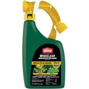 Ortho WeedClear Weed Killer for Lawns Ready-To-Spray - Won't Harm Grass (When Used as Directed), Weed Killer Spray, Kills Dandelion & Clover, Treats up to 16,000 sq. ft., 32 fl. oz.