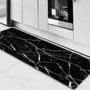 Mrcrypos Anti Fatigue Kitchen Rugs and Mats, Non-Skid Comfort Cushion Mat, Waterproof Kitchen Rug Non Slip Kitchen Floor Mat Standing Mat for Floor Sink Office Laundry (17.3"x47")