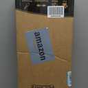 Malier Dog Gate with a Small Door, Extra Wide All Metal Short Dog Gate Pet Gate for Stairs, 10'' Tall Pressure Mount Easy Step Over Puppy Gate Low Gate for Doorways (White)