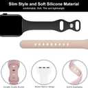 5 Pack Silicone Slim Bands Compatible with Apple Watch Band 38mm 42mm 40mm 44mm 41mm 45mm 46mm 49mm, Soft Narrow Sport Thin Strap for iWatch Ultra 3 2 1 Series 11/10/9/8/7/SE/6/5/4 Women Men