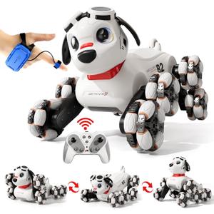 8WD Gesture Sensing Stunt Robot Dog RC Car Toys for Ages 8-13 Boys, Robot Toys for 6 7 8 9 10 11 12 Year Old Kids Birthday Gift, Outdoor & Indoor