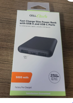Cell Candy Slim Power Bank With USB & USB C Fast Charging