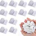 50Pcs Blank Mini Books for Crafts, 1:12 Scale Tiny White Miniature Dollhouse Bookshelf Mini Library Accessories, Small Flip Notebook Models with Real Pages for DIY Drawing Painting