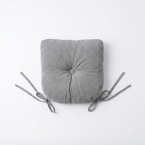 Rofiejox 1 Pack Seat Cushion/Chair Cushion Pads for Dining Chairs, Office Chair, Floor, Machine Wash & Dryer Friendly (Flannel 17"×17", Grey)