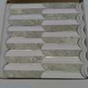 Vamos Tile Peel and Stick Backsplash Seamless Tile,Stick on Backsplash for Kitchen and Bathroom,Light Cream Green Slate and Dolomite White PVC Self Adhesive Mosaic Tiles (10 Sheets)