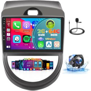 Roinvou [2G+64G] Android 13 Car Stereo for Kia Soul 2010-2013 with Wireless Carplay Android Auto, 9" Touch Screen Car Radio Support GPS/WiFi/Bluetooth/26UI/Voice Control/SWC/Backup Camera