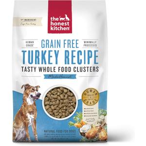 The Honest Kitchen Whole Food Clusters Grain Free Turkey Dry Dog Food, 20 lb Bag (20 Pound (Pack of 1))