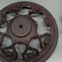 Esschert Design USA FB165 Cast Iron Standing Bird Bath (Antique Brown)