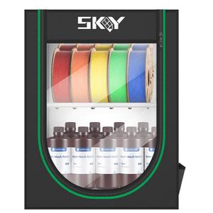 Lutyr 3D Printer Filament Storage Rack, 20 Roll Pack, Iron, Metallic Multicolor, Expandable, Tiered Shelf, 2 Shelves, 12.5kg Capacity, Tabletop, 3D Printing Accessories, Model Display