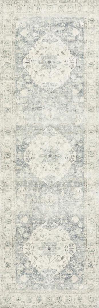 Loloi II Rosette Denim/Fog
 2.5x8 FT