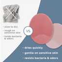 S&T INC. Cradle Cap Brush for Baby, 2 Pack, 2" x 2.5", Pink