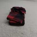 Melodieux Buffalo Check Plaid Blackout Curtains 54 Inches Long for Bedroom, Living Room Thermal Insulated Room Darkening Grommet Drapes, Black Red, 50 x 54 Inch, 2 Panels