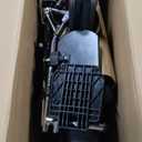 Medline Comfortable Folding Wheelchair with Swing-Back, Desk-Length Arms and Elevating Footrests, 16W x 16D Seat