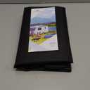 Explore Land Dog Crate Cover Heavy Duty Polyester Pet Kennel Sunshade Universal Fit for 36 inches Wire Cage (Black)