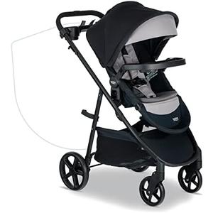 Britax Brook+ Modular Baby Stroller, Ultra-Lightweight Infant and Toddler Stroller with SafeWash Insert and 4 Ways to Stroll, Graphite Onyx Britax Brook+ Modular Baby Stroller, Ultra-Lightweight Infant and Toddler Stroller with SafeWash Insert and 4 Ways to Stroll, Graphite Onyx