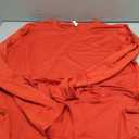 Men's UPF 30+ Shirts Long Sleeve T-Shirt Runing Sun Shirt Moisture Wicking Top (Orange)