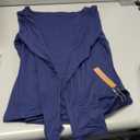 EasyGala Womens Double Lined Long Sleeve Shirts Boat Neck Going Out Tops Trendy Slim Fitted Tees Basic Fall Outfits 2025 Estate Blue Large