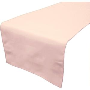 Zen Creative Designs Solid Poplin Table Runner Kitchen Picnic Party Venue Table Decor (24" by 60", Blush)