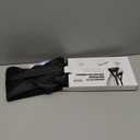 Airplane Foot Hammock, No Collapse Foot Rest for Plane Travel with Extended Adjustment Strap, Portable Desk Foot Hammock with Thickened Foam, Foot Sling Travel Essentials to Relax Your Feet (Black)