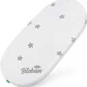 Bassinet Mattress Pad (17" x 29" x 0.9") Compatible with 4moms MamaRoo Sleep Bassinet, Waterproof Breathable Soft, Baby Foam with Removable Zippered Cover