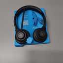 JLab Go Work Wireless Headsets with Microphone, 45+ Playtime PC Bluetooth Headset and Multipoint Connect to Laptop Computer and Mobile, Wired or Wireless Headphones (1 Pack)