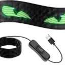 Generic Devil Eye Led Lights for Car Windshield, Flexible Design, Remote App Control, Programmable 3.6 X 14.7 in, USB Powered