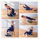 MERACH Ab Machine, Sit Up Exercise Equipment with 3 Adjustable Resistance Levels, Automatic Rebound Ab Crunch Machine for Core Workout, Ab Workout Equipment for Stomach