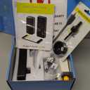 LOCKSTAR Smart Door Lock  Keyless Entry Deadbolt Door Lock  Multiple Entry Methods  APP  Fingerprint Touch ID  Keypad Code  Card FOB  Traditional Key  Smart Home Devices (Black)