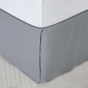 SONIVE Queen Bed Skirt,15" Drop Pleated Dust Ruffle,Classic Tailored Easy Fit Brushed Microfiber Skirts Hotel Quality Shrinkage & Fade Resistant Grey