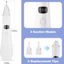 Electric Diamond Painting Pen with Vacuum Technology, with 2 Replaceable Tips, Rechargeable Art Painting Pen, Perfect for 3D Drills, Portable and Durability, Gift for Diamond Art Lovers