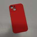 Case for iPhone 13, Full Camera Protection, Liquid Silicone Silky-Soft Touch, Shockproof Protective Phone Cover with Anti-Scratch Microfiber Lining - Brick Red