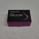 MINIYA 2025 Push Up Sticky Bra, 1 Pack Reusable Adhesive Invisible Backless Strapless Bra (US, Cup Band, D,Black)