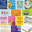 24 Pack Religious Christian Birthday Cards Bulk with Scripture Bible Verse Christian Blessings 4.5 x 6.2 inch Religious Birthday Cards with Envelopes and Stickers(Classic Style)