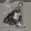 TIESOME 30pcs Gazebo Curtain Hooks, C Shaped Clips for Outdoor Curtains Mosquito Netting Black Plastic Curtain Track Hooks