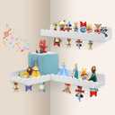 RZYLKA 90° Bookshelf for Tonies Box Storage Wall Corner, Magnetic Floating Shelves Compatible with Organizer for Tonie Box Generation 1 & 2 Player Tonies Figures, Display Collection 30~40 Characters