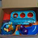 2-in-1 Rolling Ball & Car Ramp Race Track for Toddlers, Hammer Ball Drop Toy for Boys & Girls, Interactive Playset w/Sensor Lights - Montessori STEM Learning Toys for Kids 1-5+ Year Old